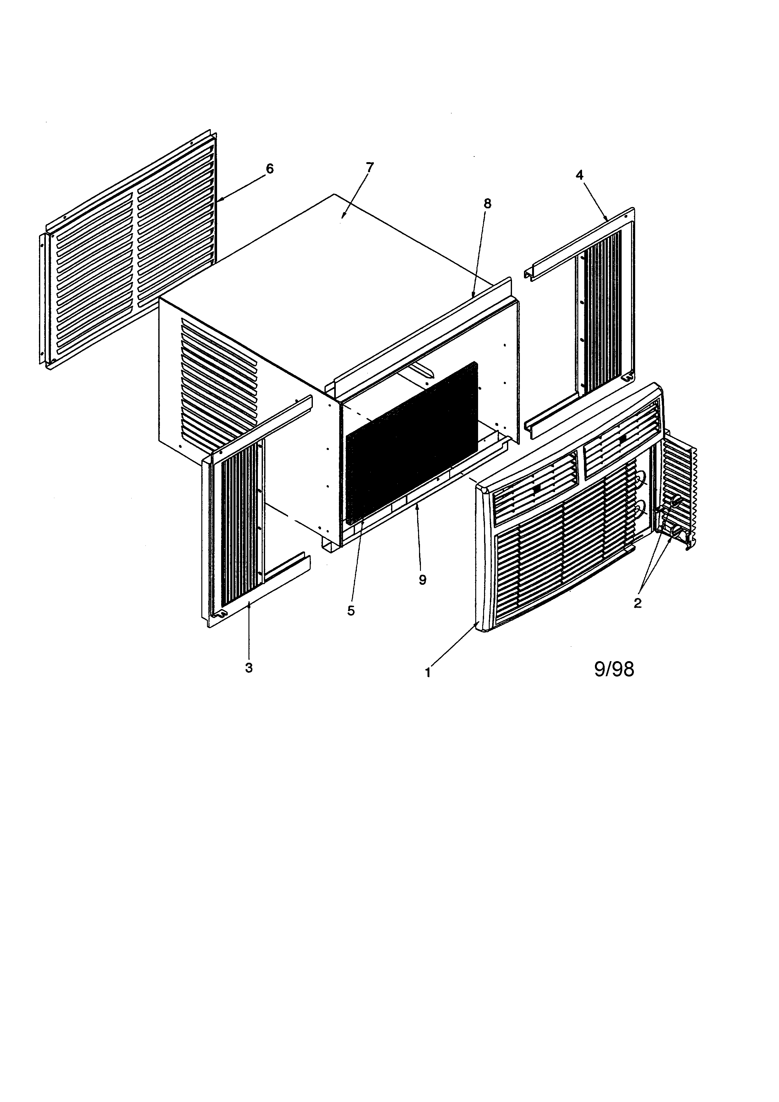 Outer case assembly