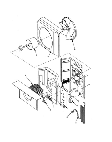 Fan and control assembly