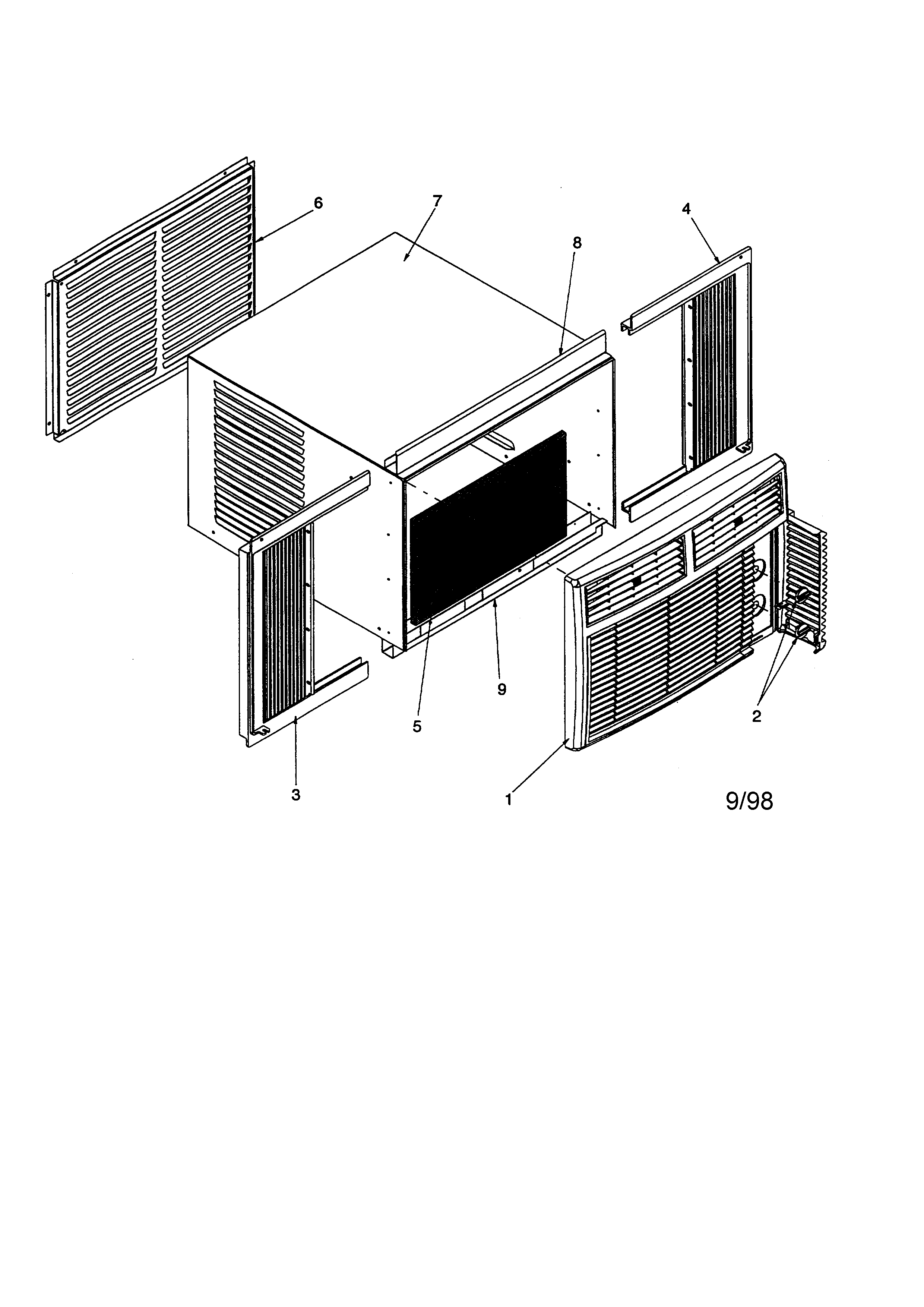 Outer case assembly