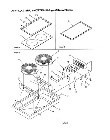 Halogen/ribbon element