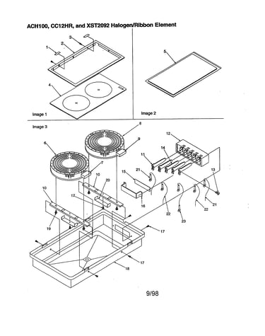 Halogen/ribbon element