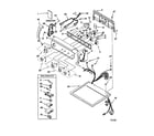 Kenmore 11068944892 top and console diagram