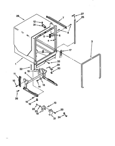 Tub and frame