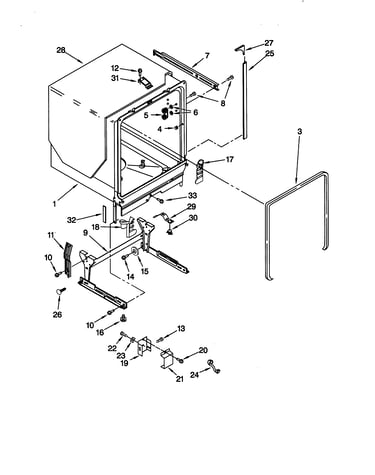 Tub and frame