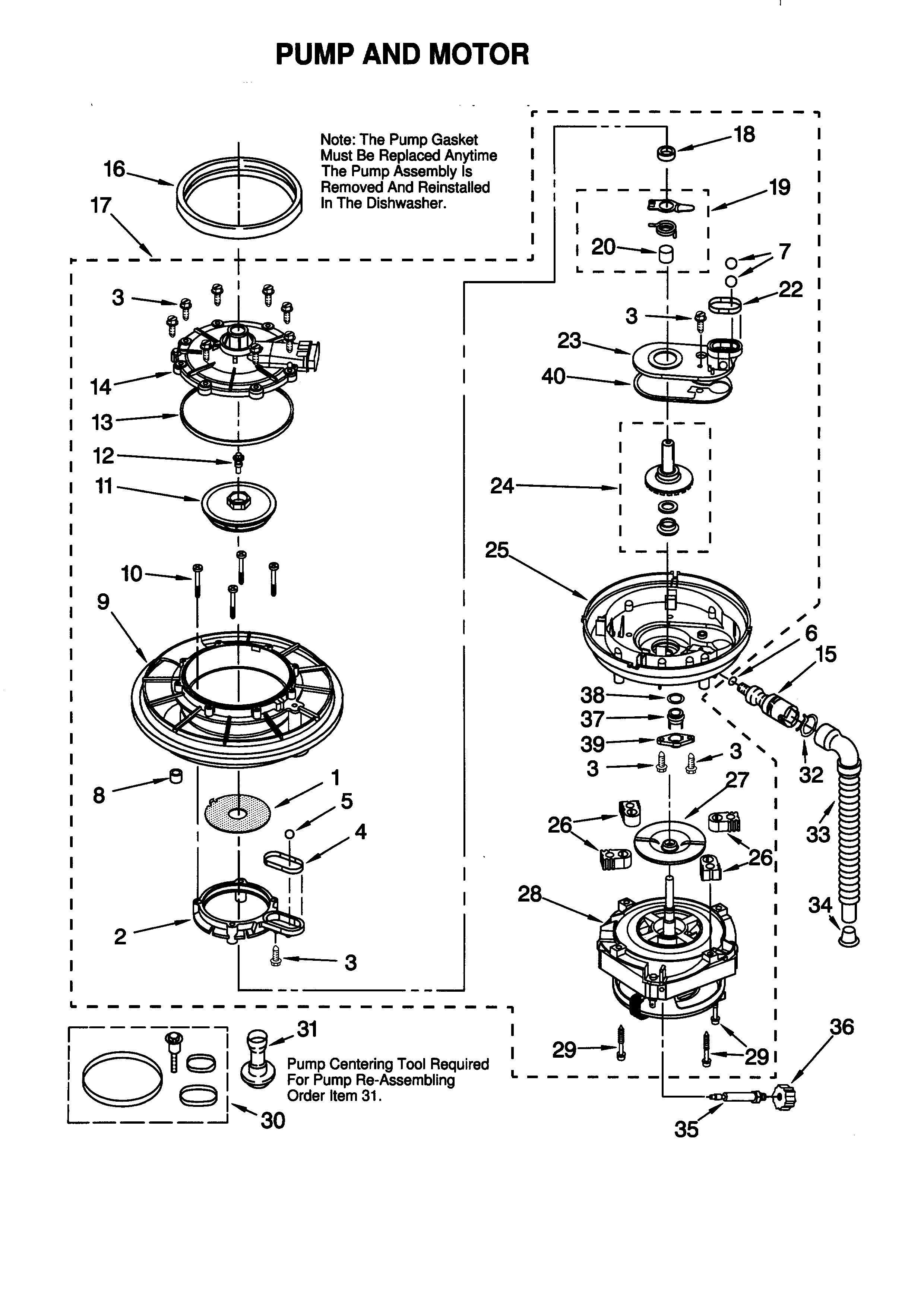 PUMP AND MOTOR