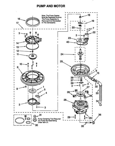 Pump and motor
