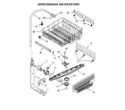 Kenmore 66515898790 upper dishrack and water feed diagram