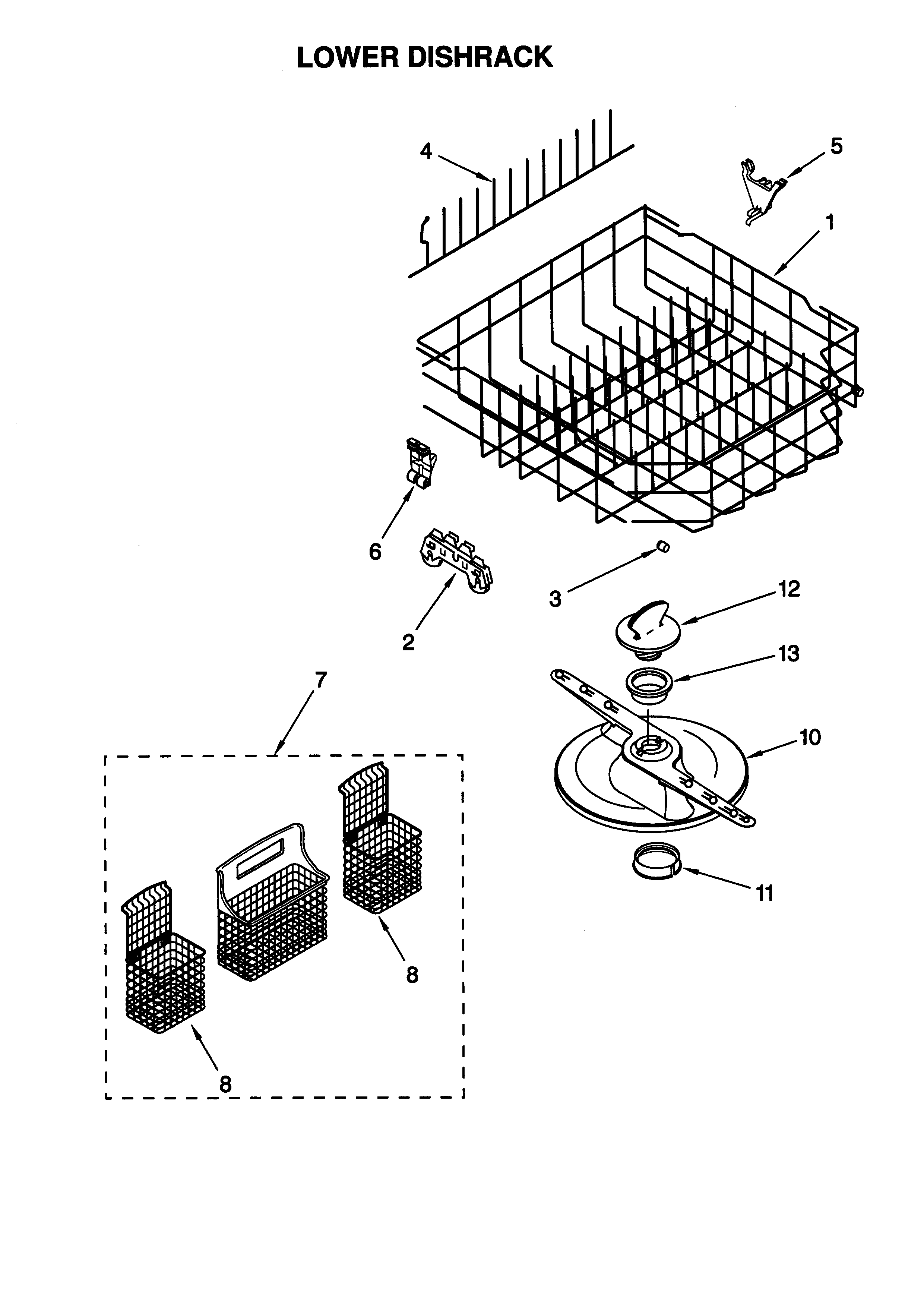 LOWER DISHRACK