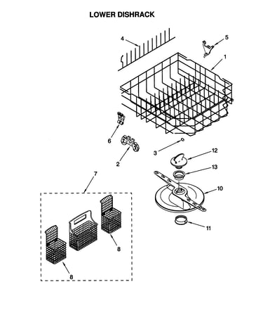 Lower dishrack