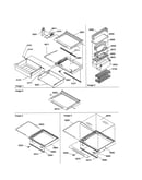 Deli, shelves, crisper, accessories