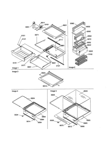 Deli, shelves, crisper, accessories