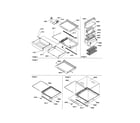 Kenmore 59658635890 deli/shelves/crisper diagram