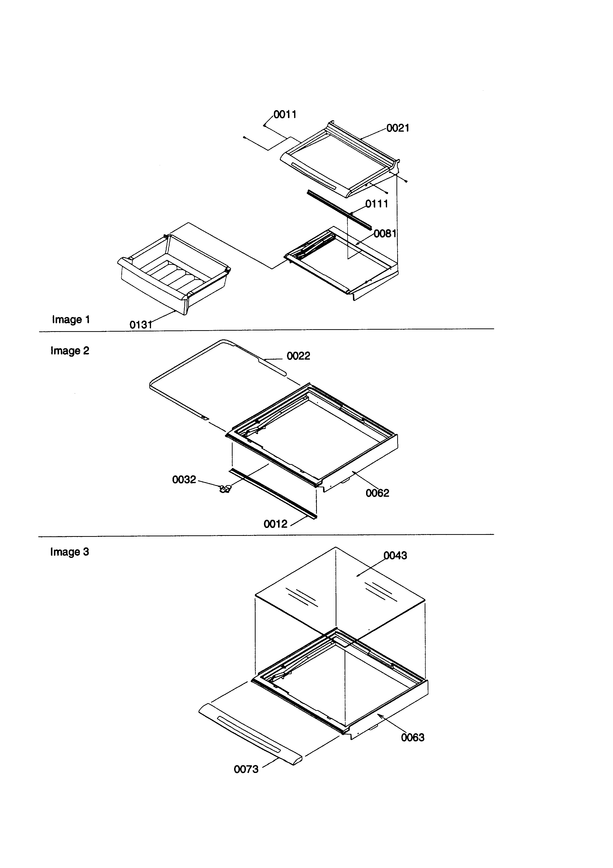 DELI AND CRISPER ASSEMBLIES