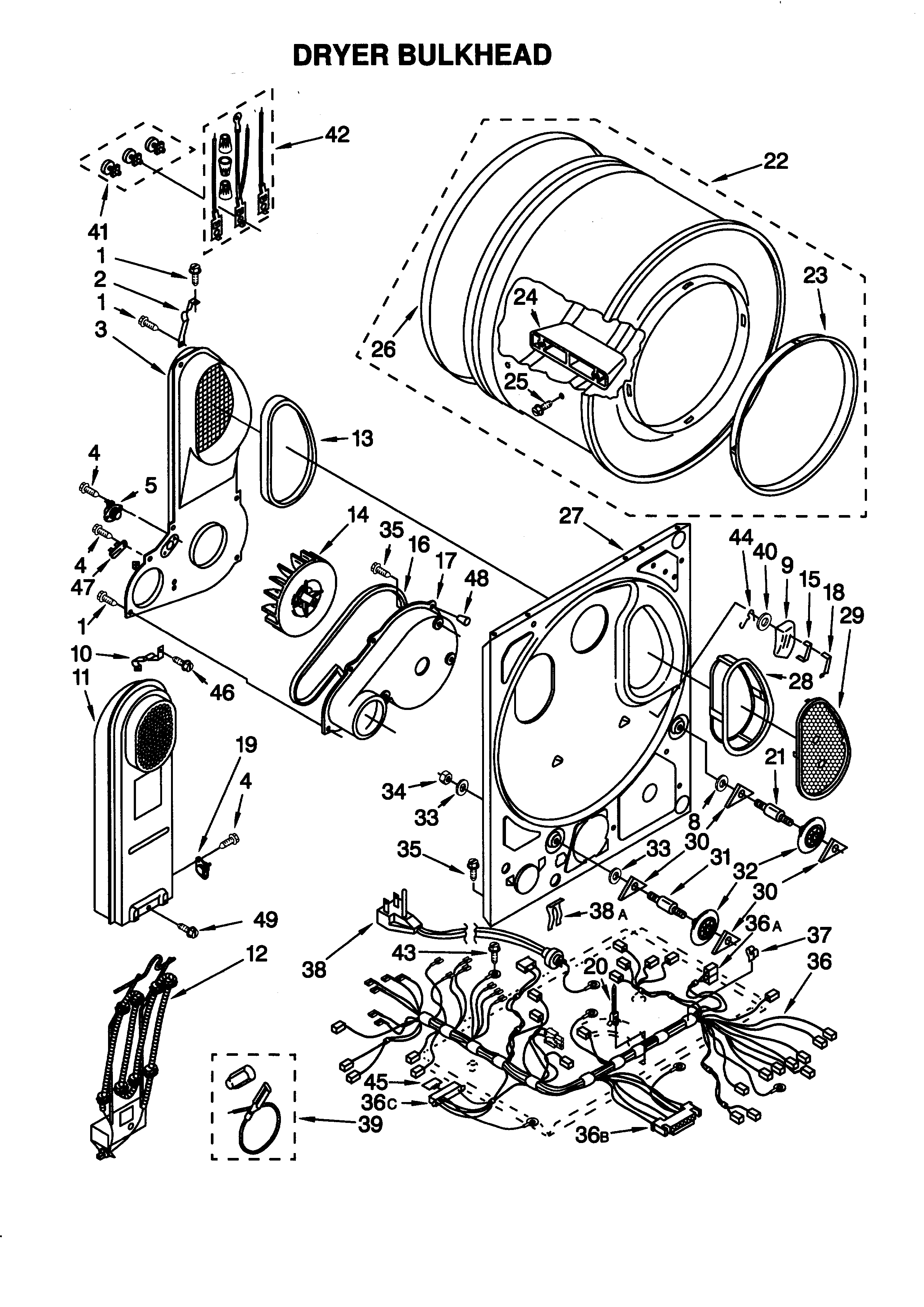 Dryer bulkhead