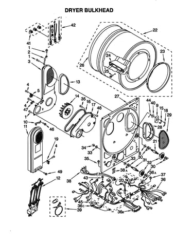 Dryer bulkhead