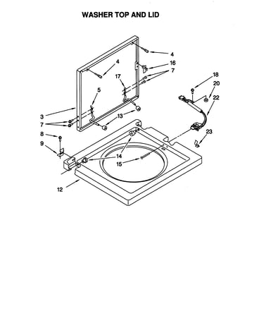 Washer top and lid