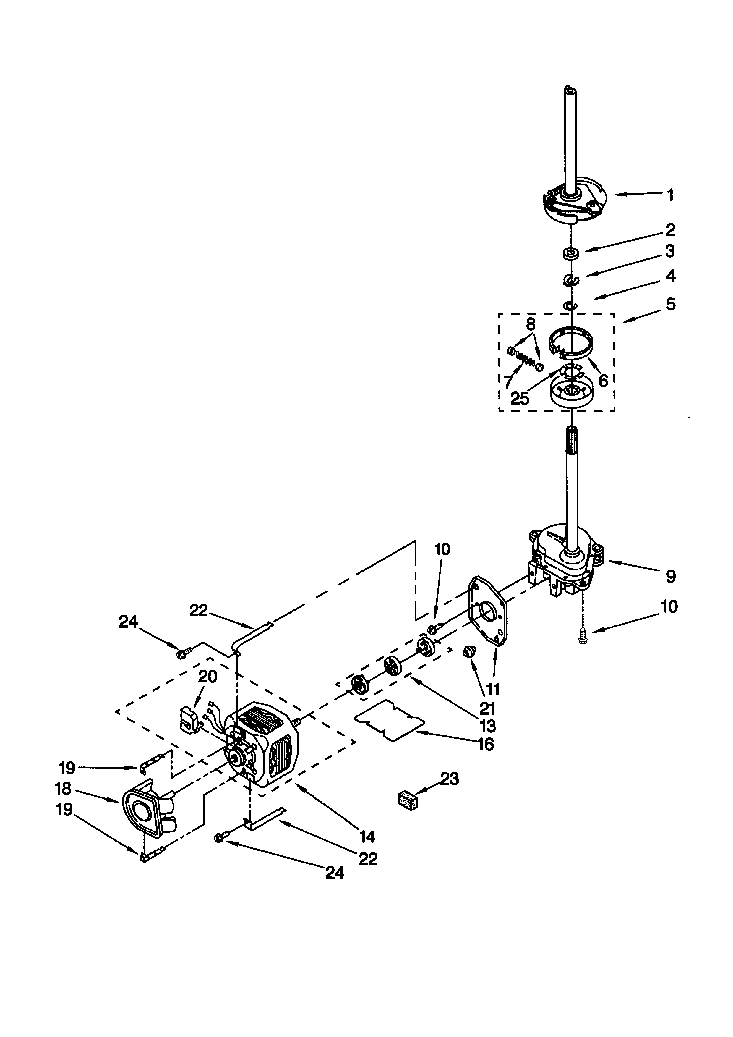 Brake/clutch/gearcase/motor/pump