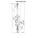 Kenmore 110088732791 brake and drive tube diagram