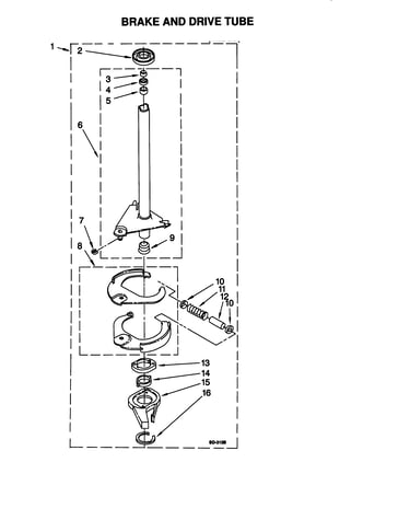 Brake and drive tube
