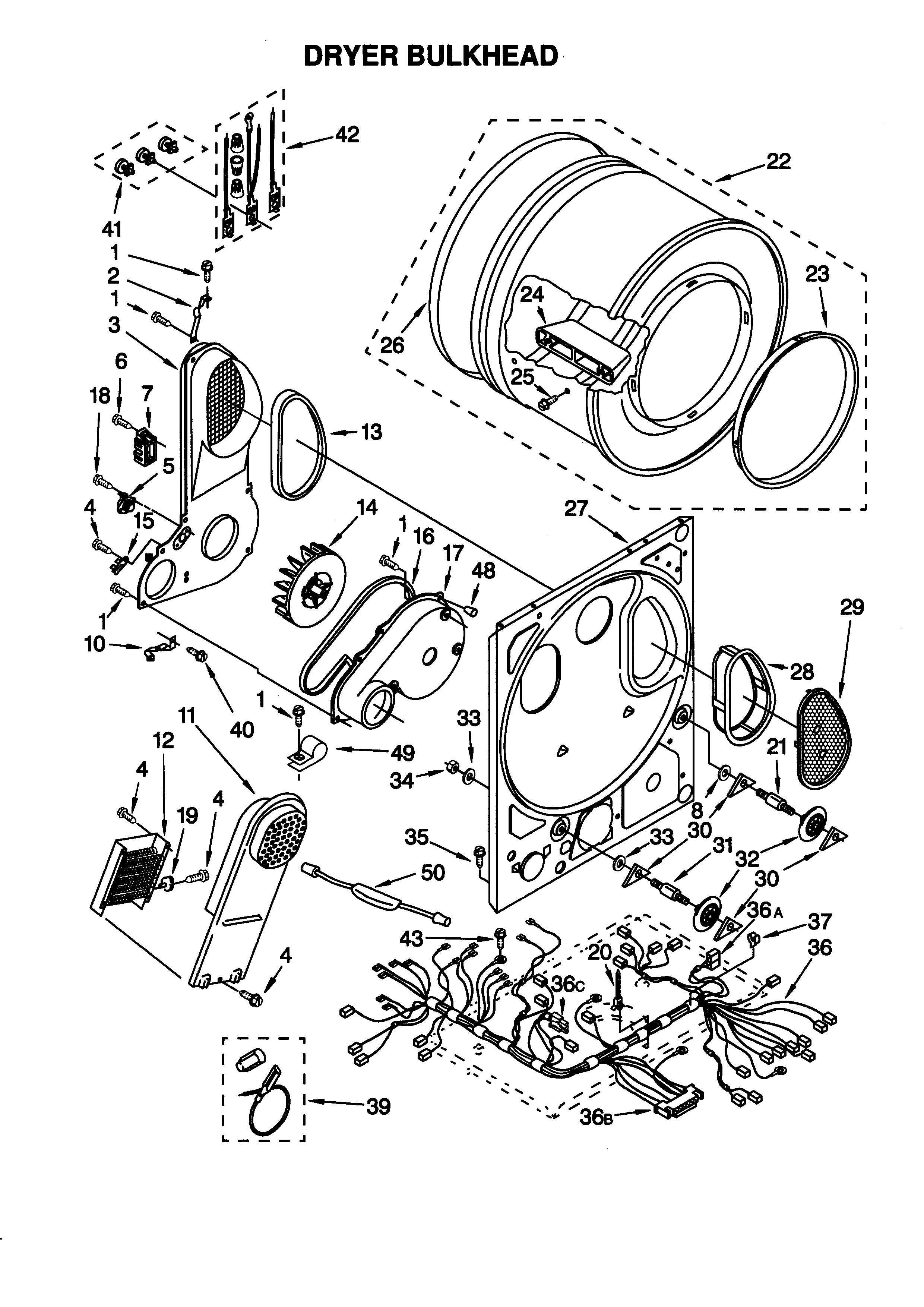 Dryer bulkhead