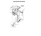 Kenmore 11088754791 dryer support and washer diagram