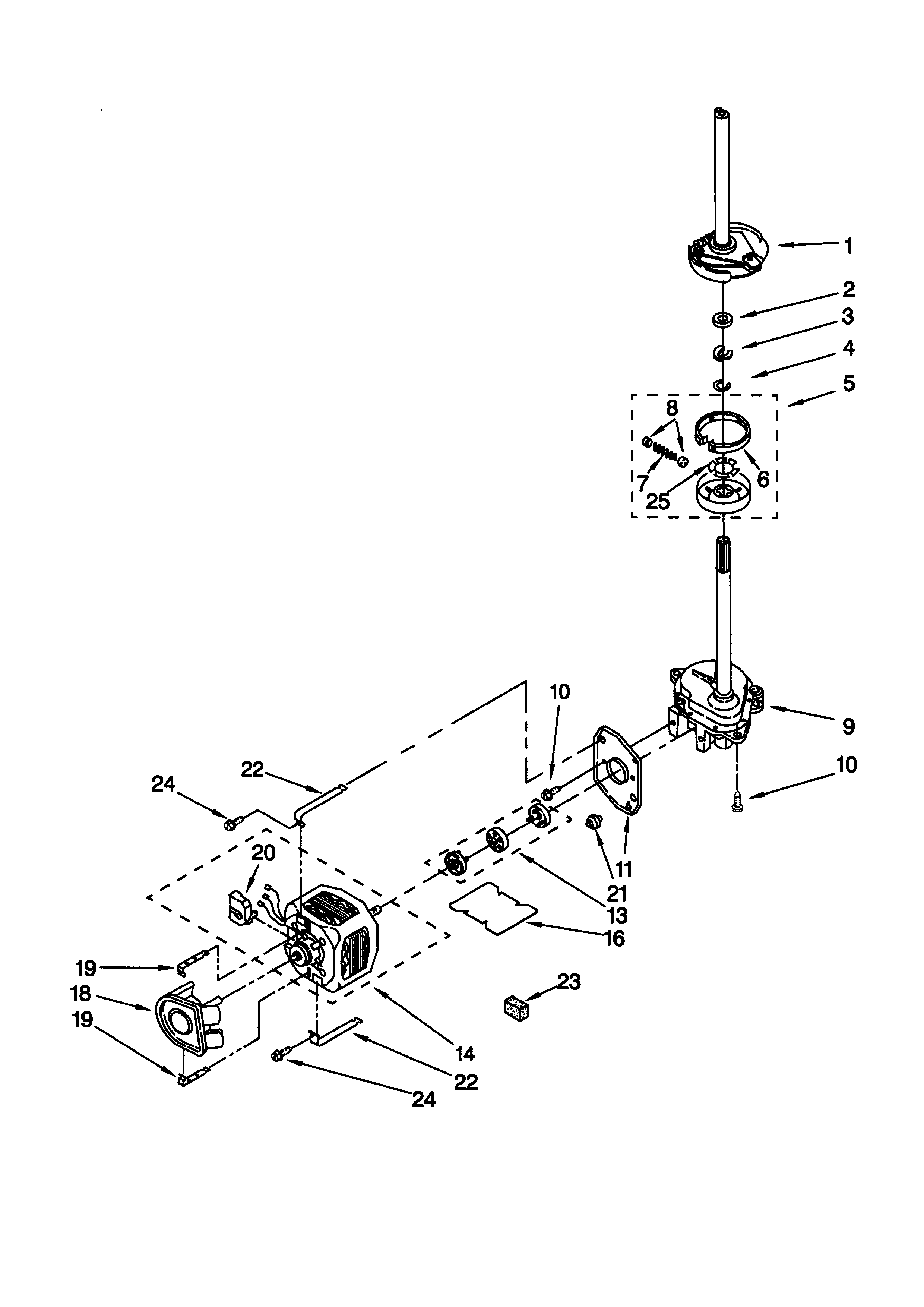 Brake/clutch/gearcase/motor/pump
