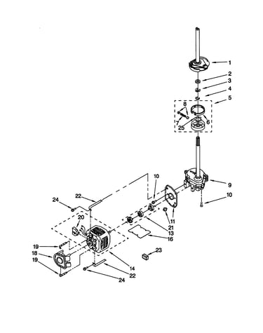 Brake/clutch/gearcase/motor/pump