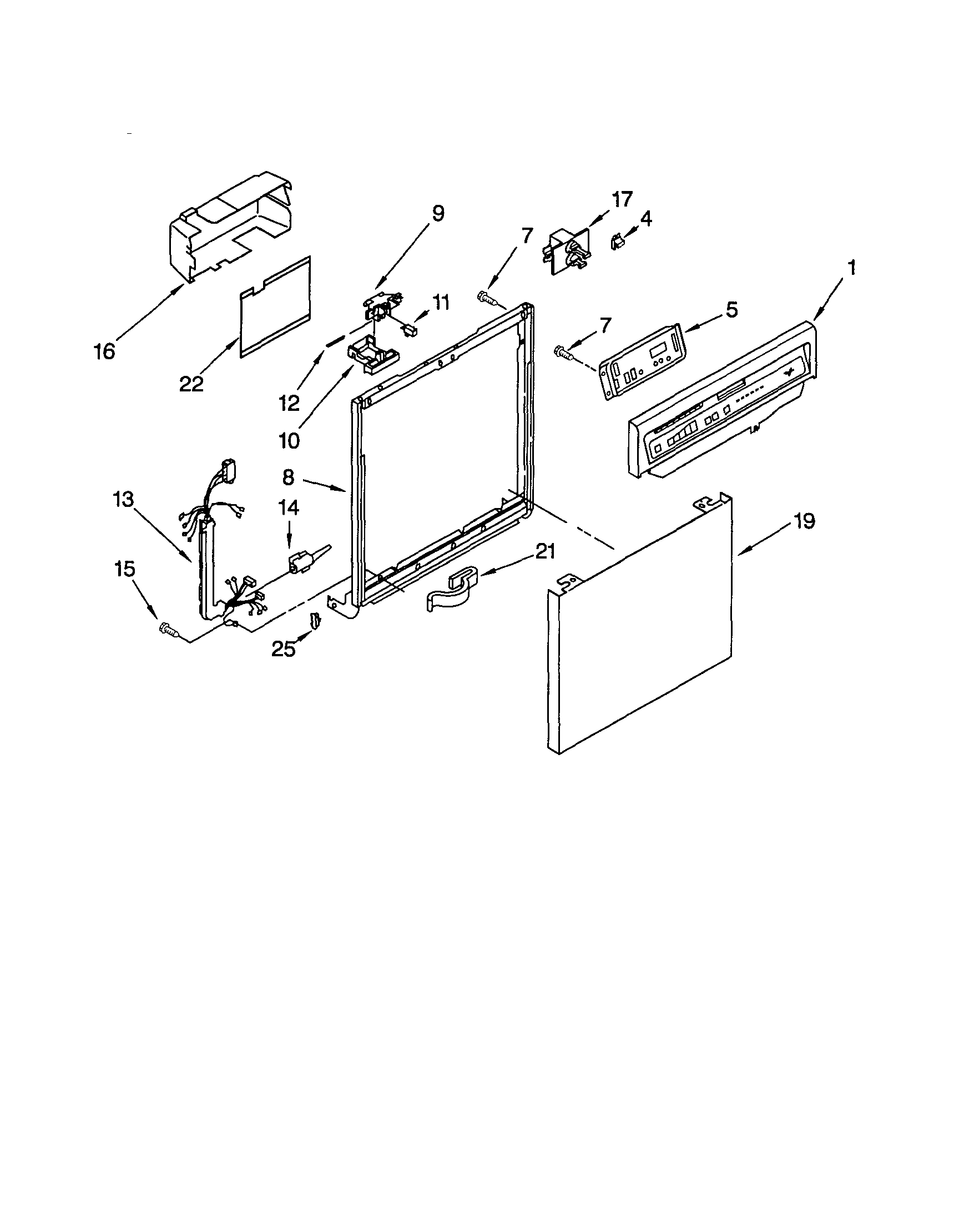 Frame and console