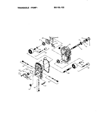 Transaxle-pump bu-10l-122