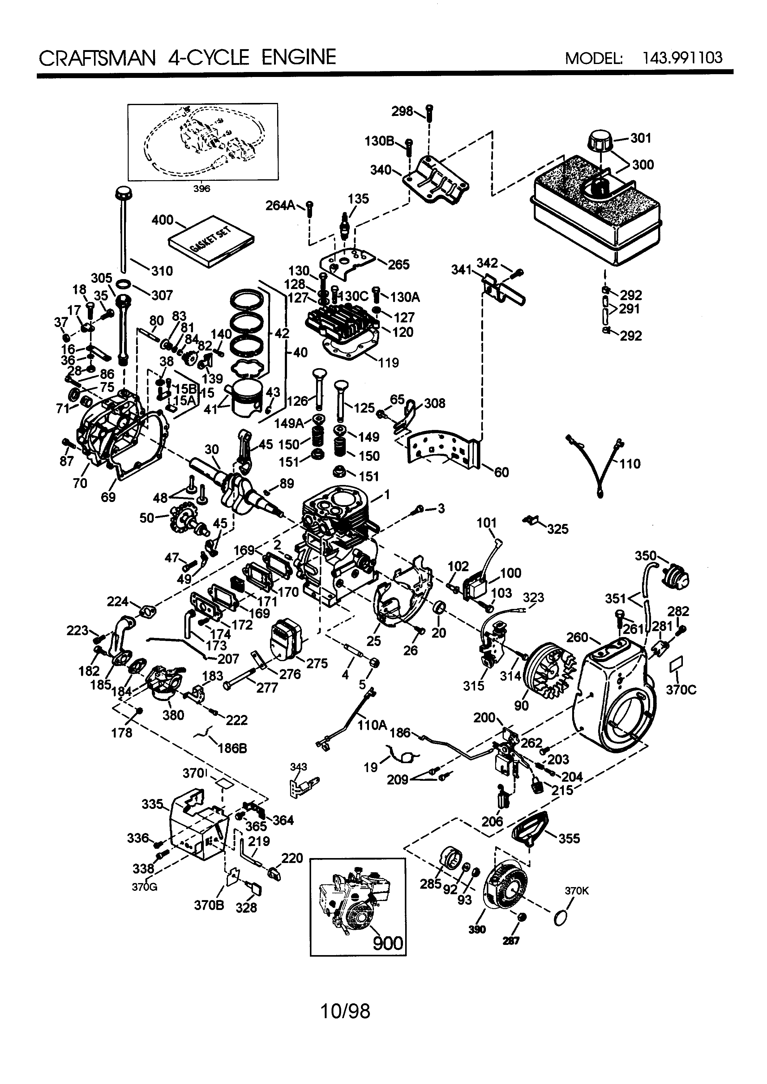 Craftsman 4-cycle engine