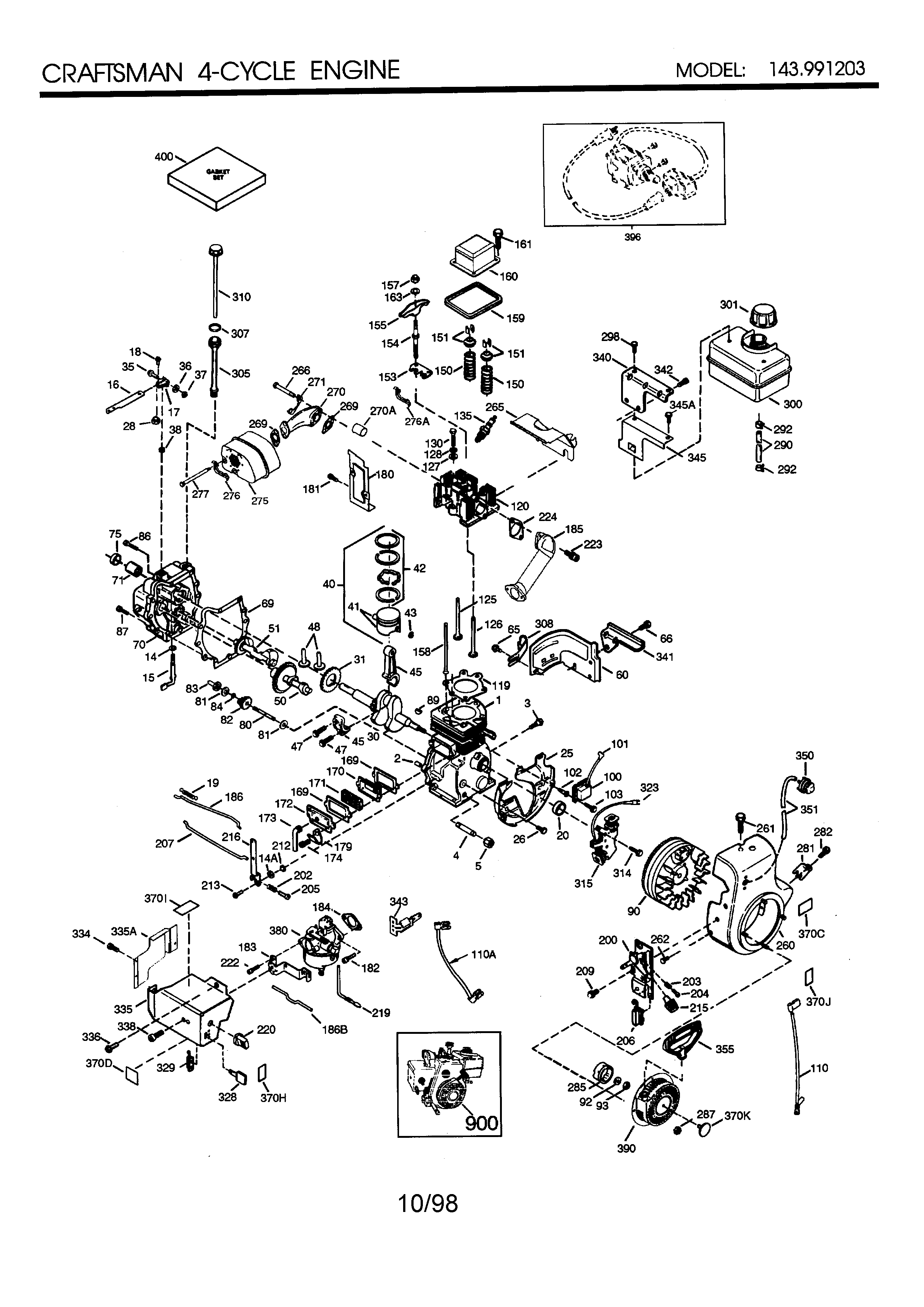 Craftman 4-cycle engine