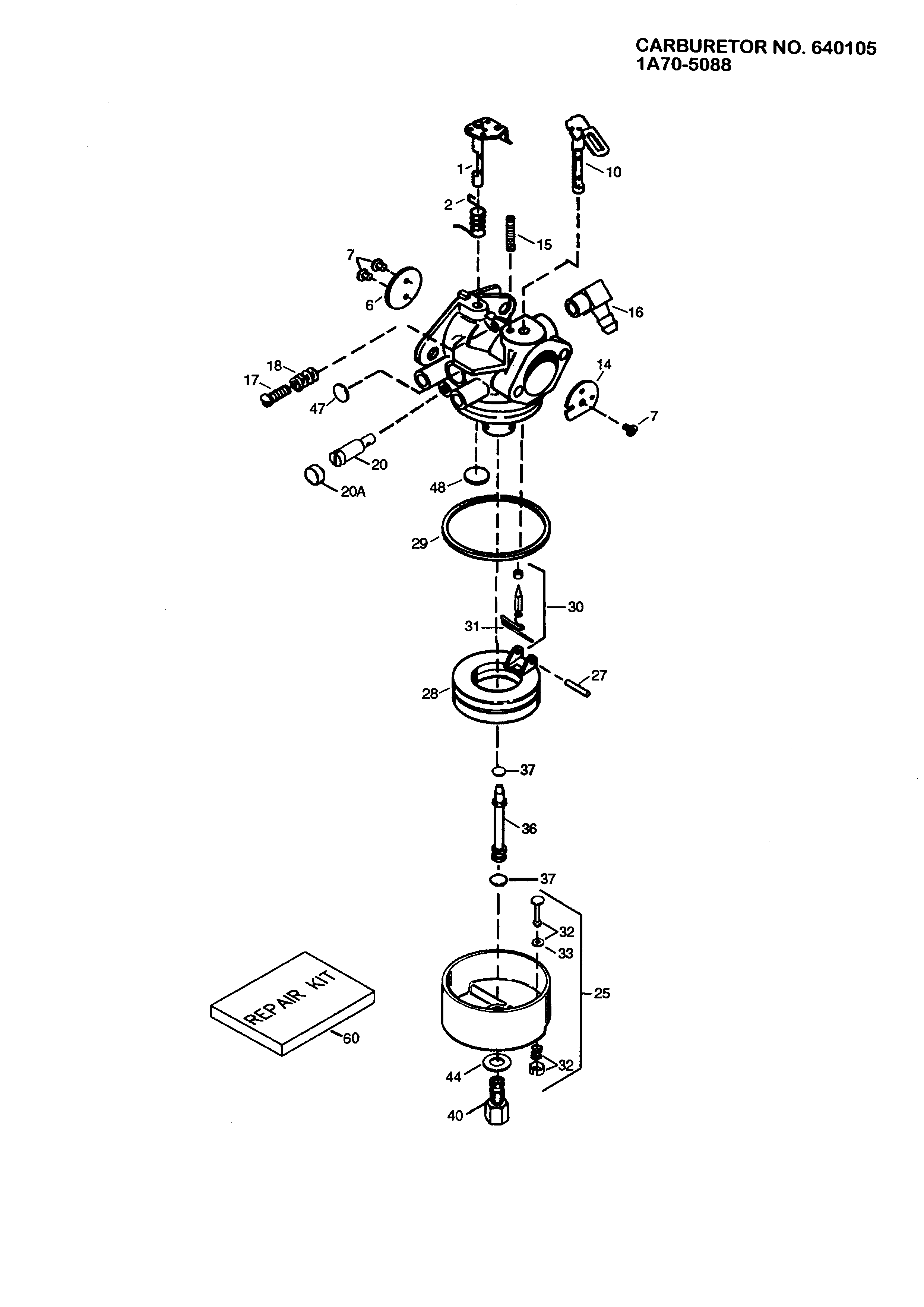 Carburetor 1a70-5088