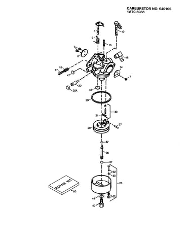 Carburetor 1a70-5088