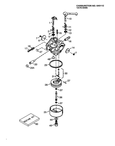 Carburetor 1a70-5096