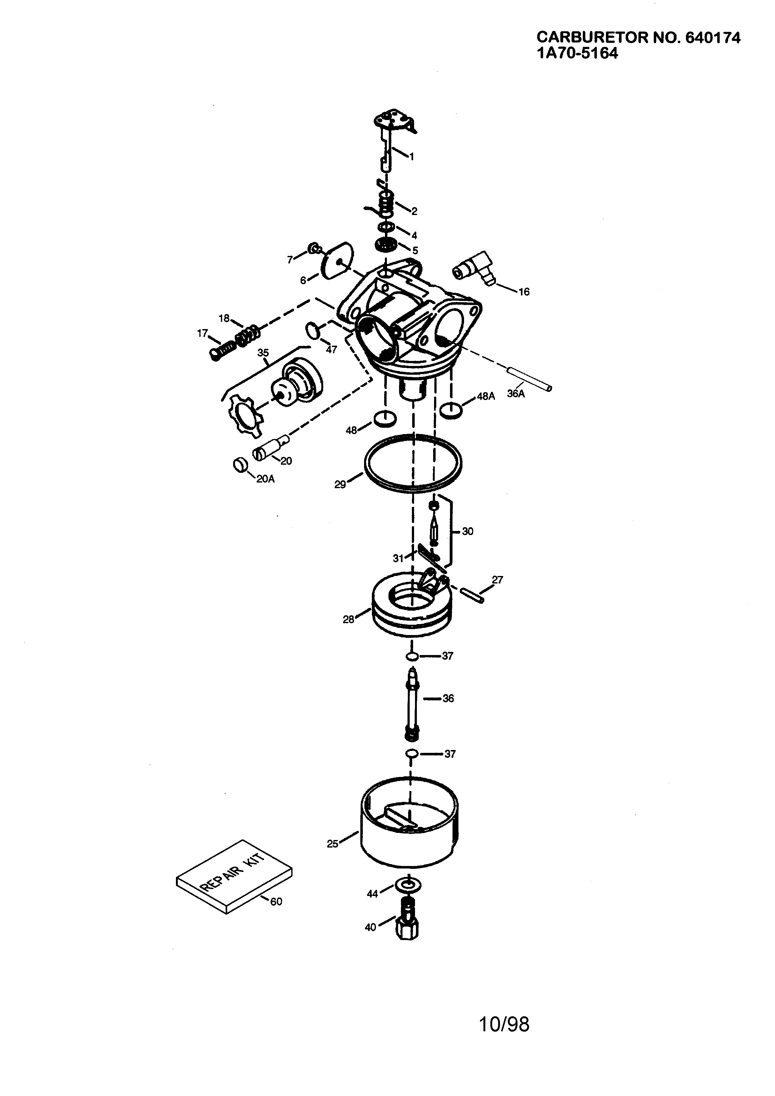 CARBURETOR 640174