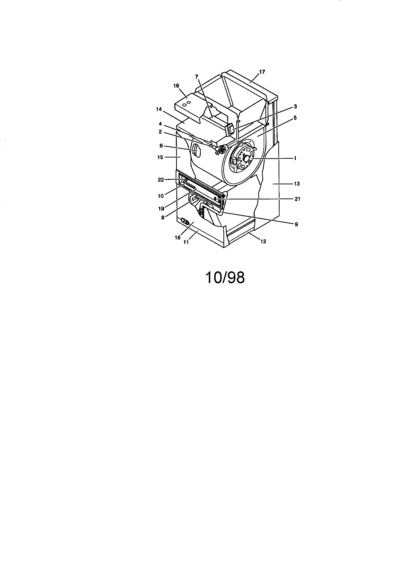 Blower evaporator coil