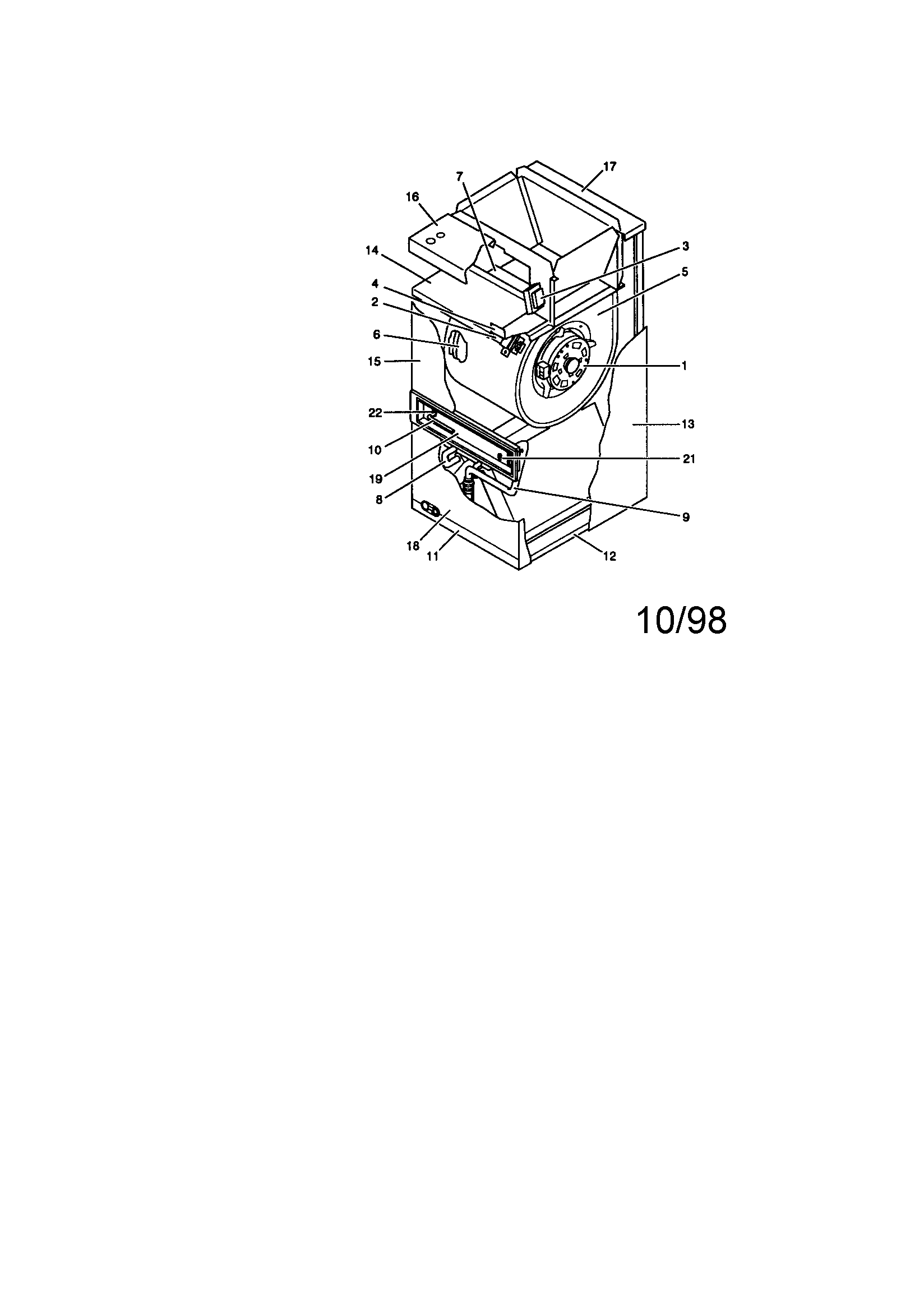Blower evaporator coil