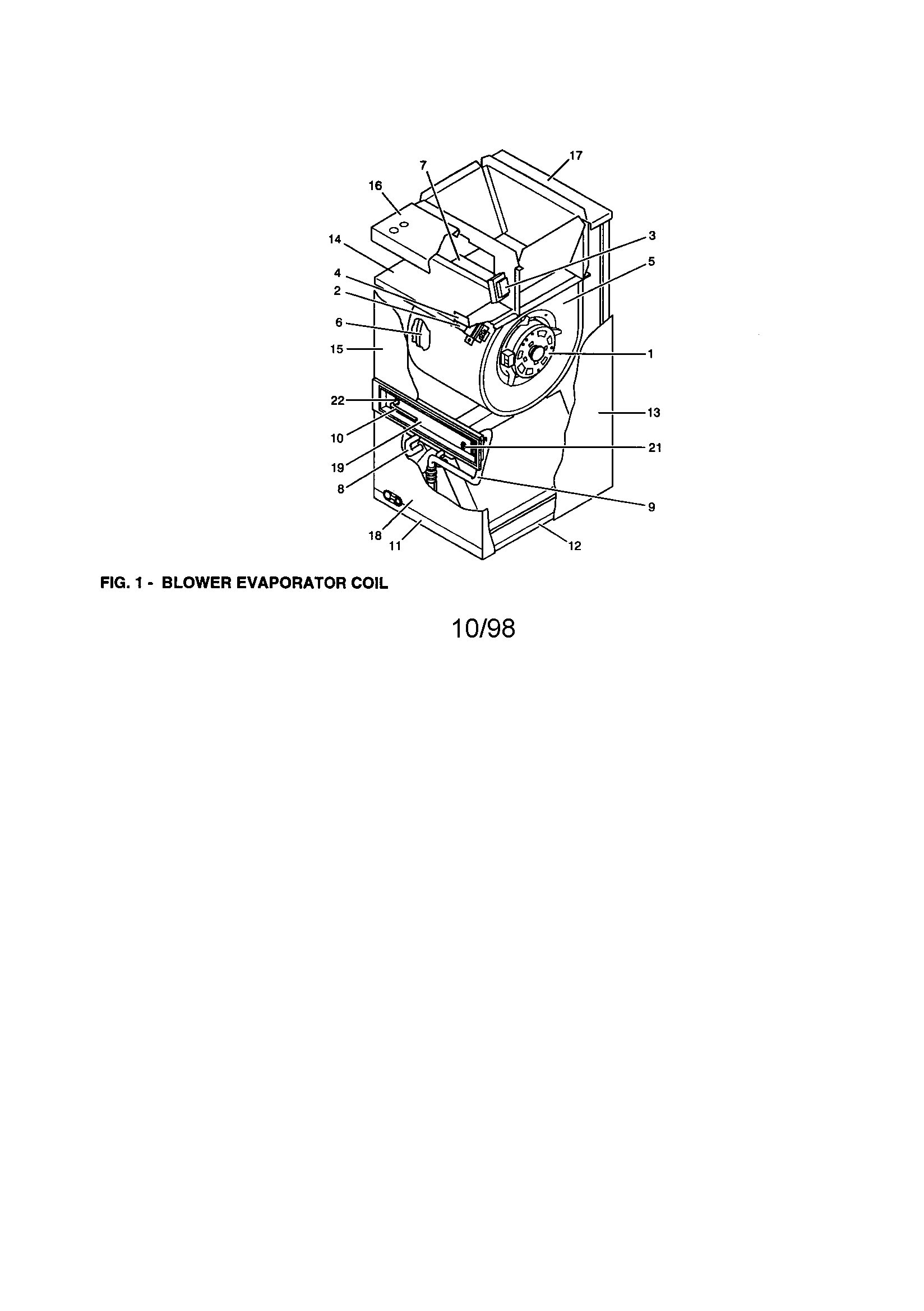 BLOWER EVAPORATOR COIL