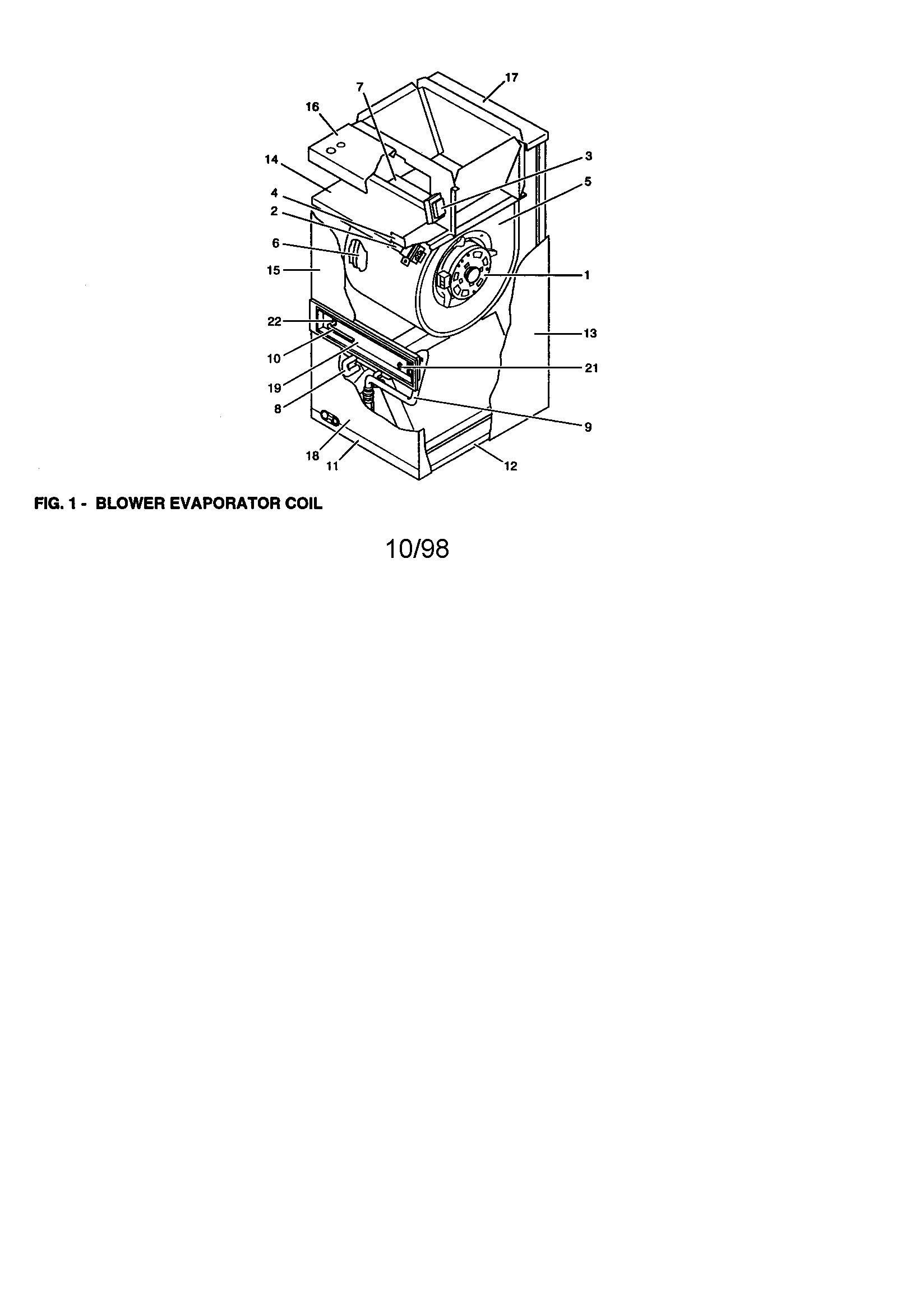 BLOWER EVAPORATOR COIL