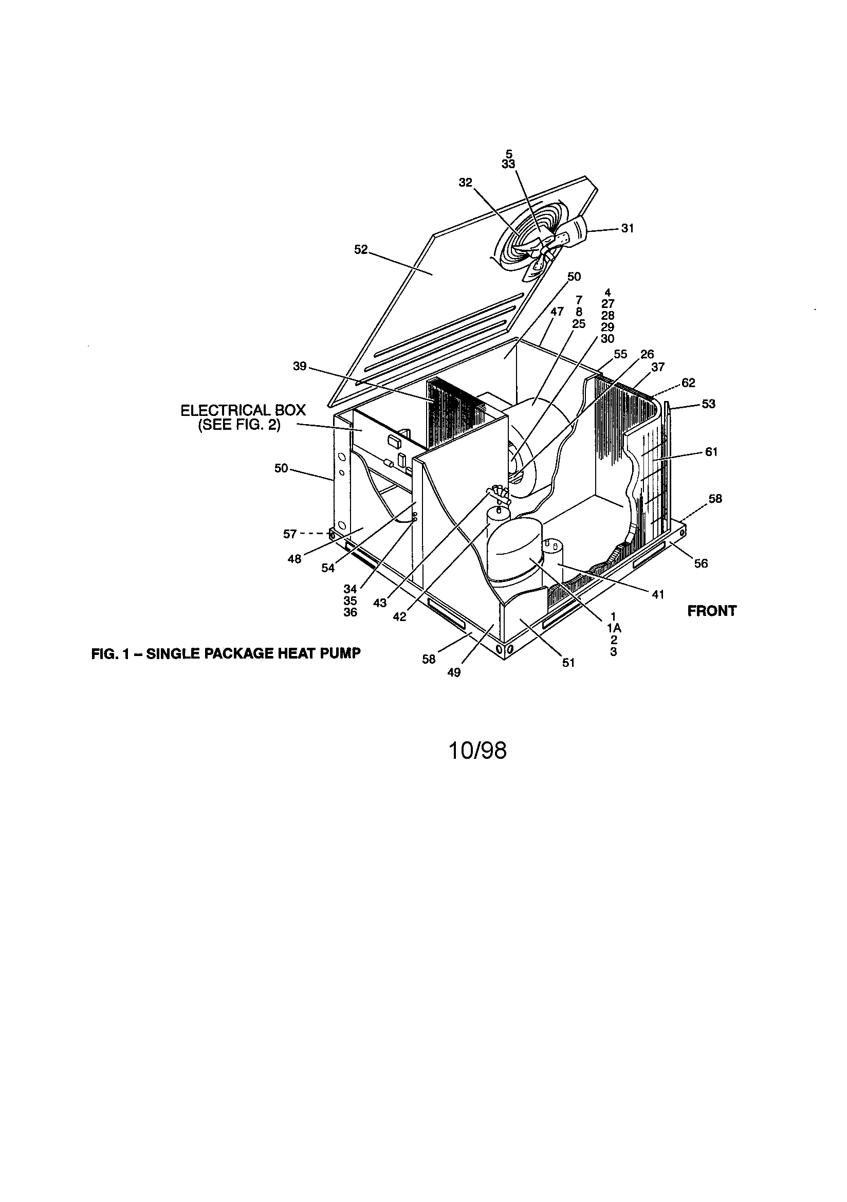 Single package heat pump