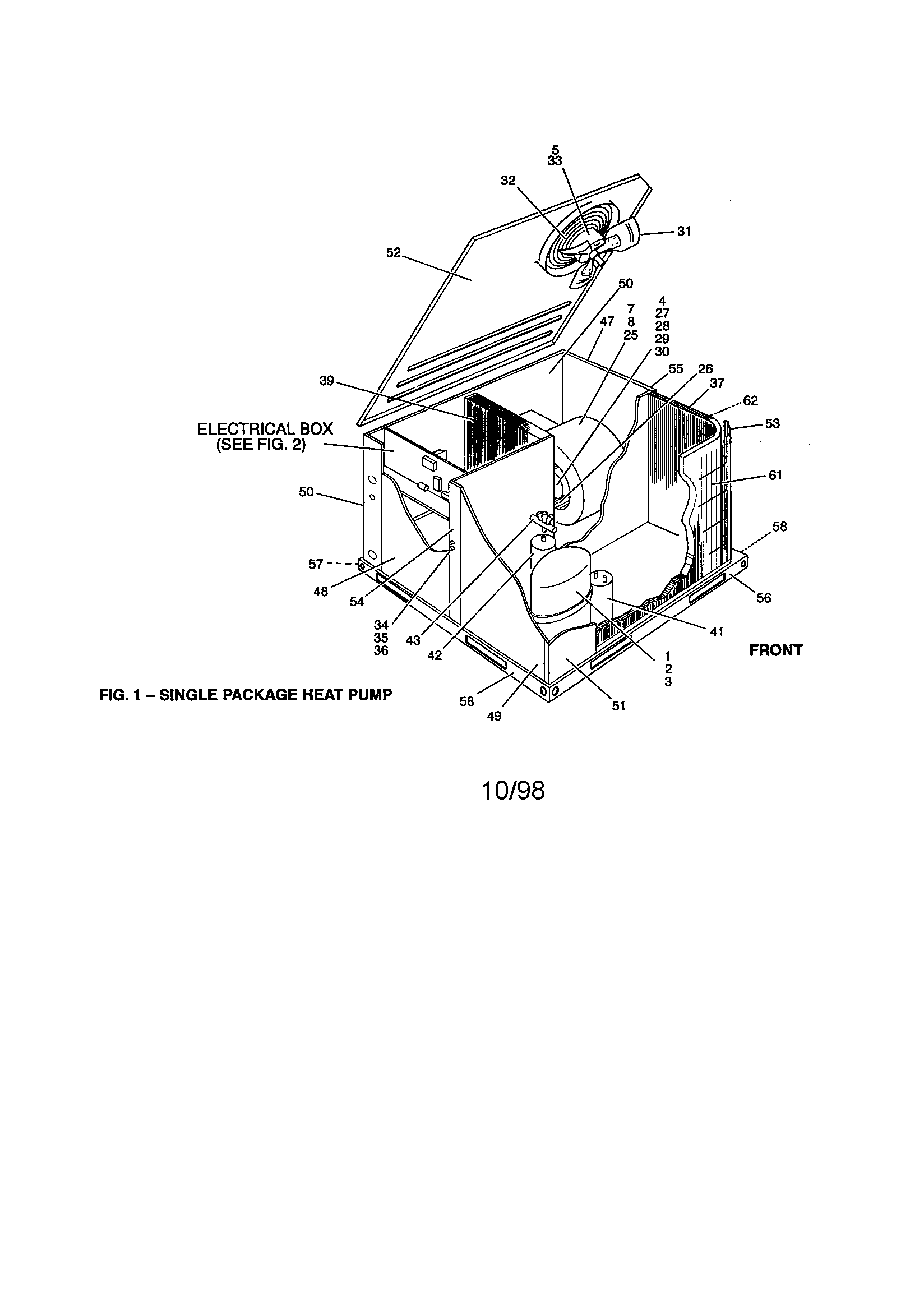 Single package heat pump