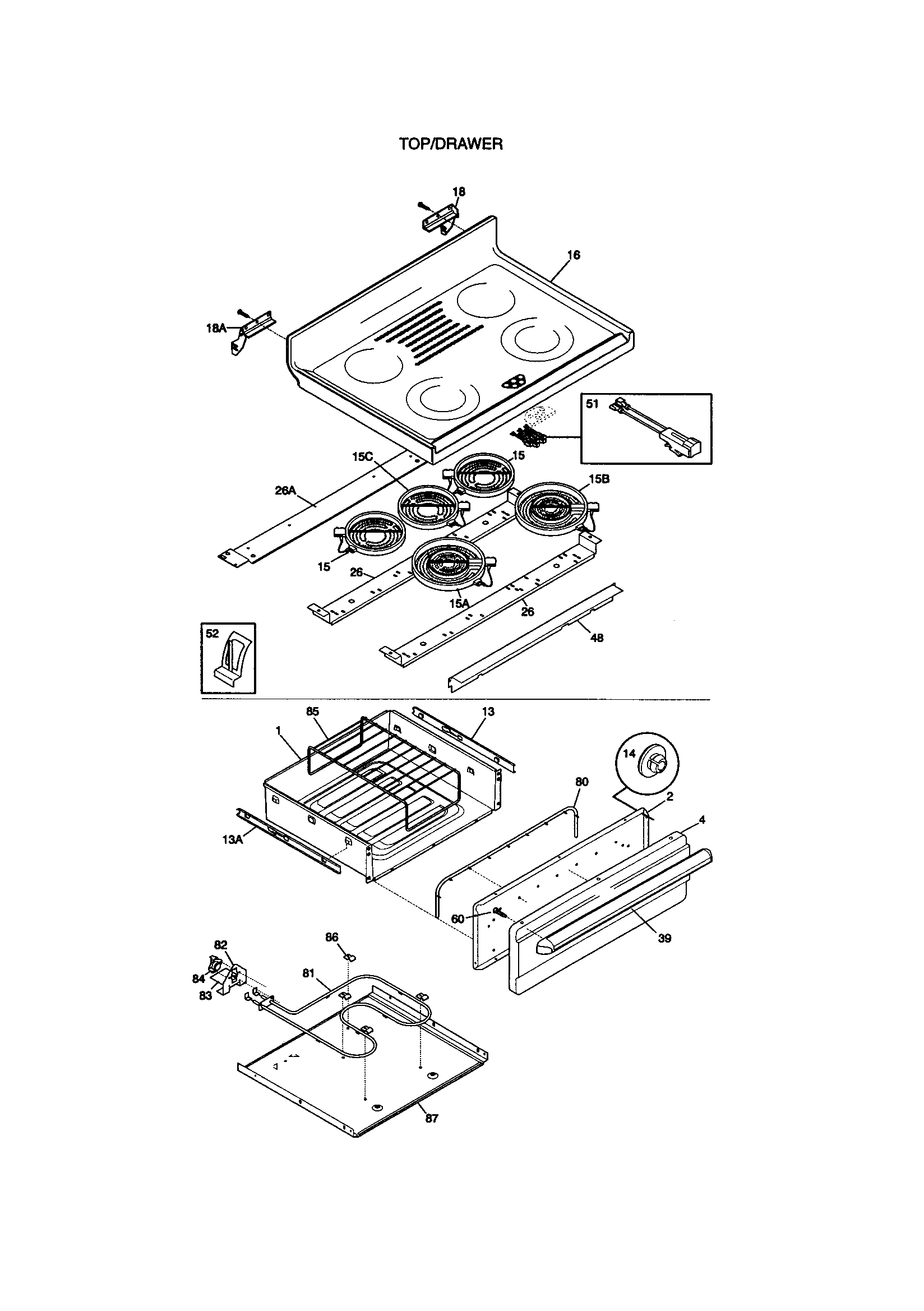 Top/drawer