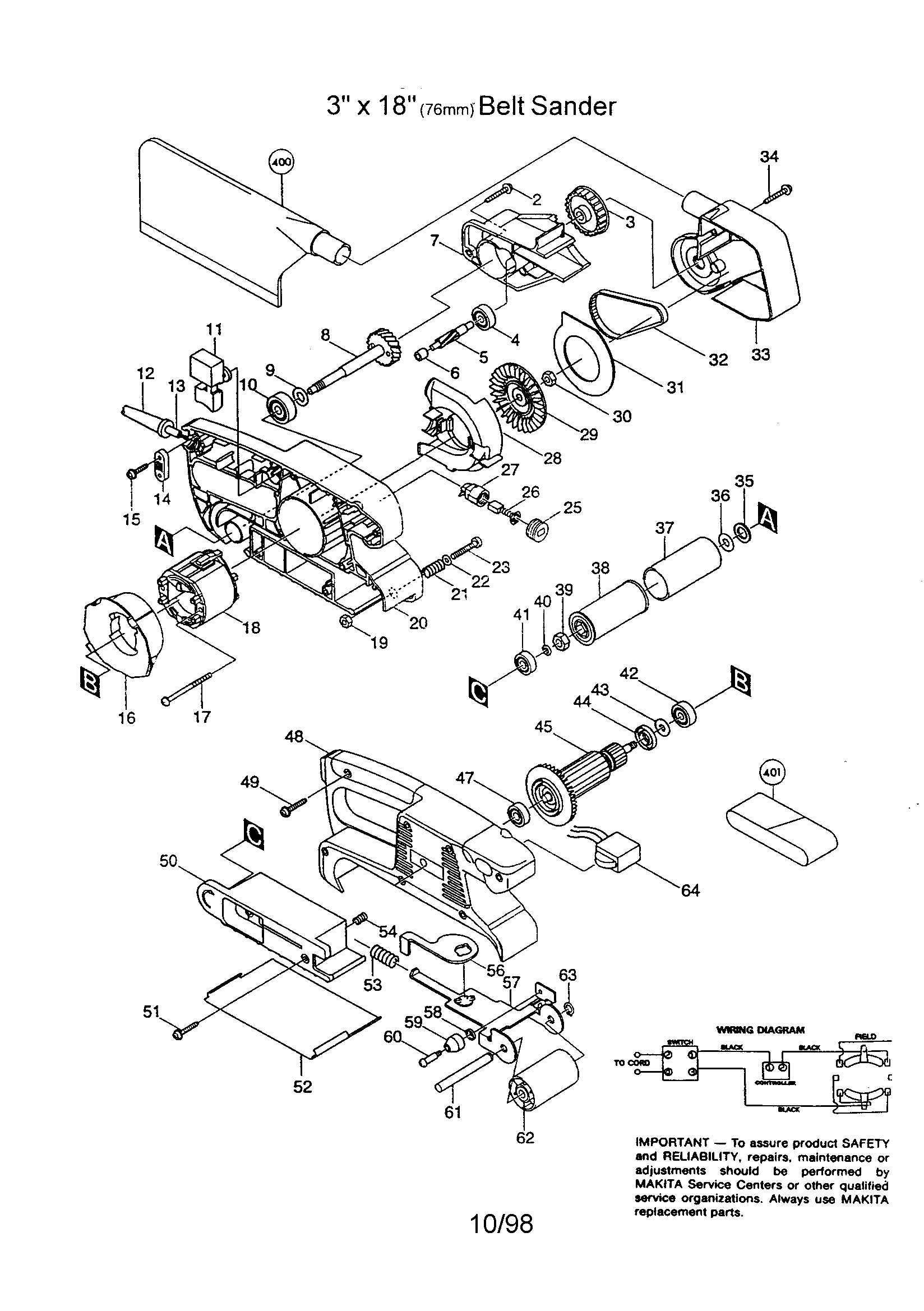 3" X 18" BELT SANDER