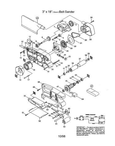 3" x 18" belt sander