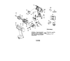 Makita 6233DWBE 3/8" cordless driver drill diagram