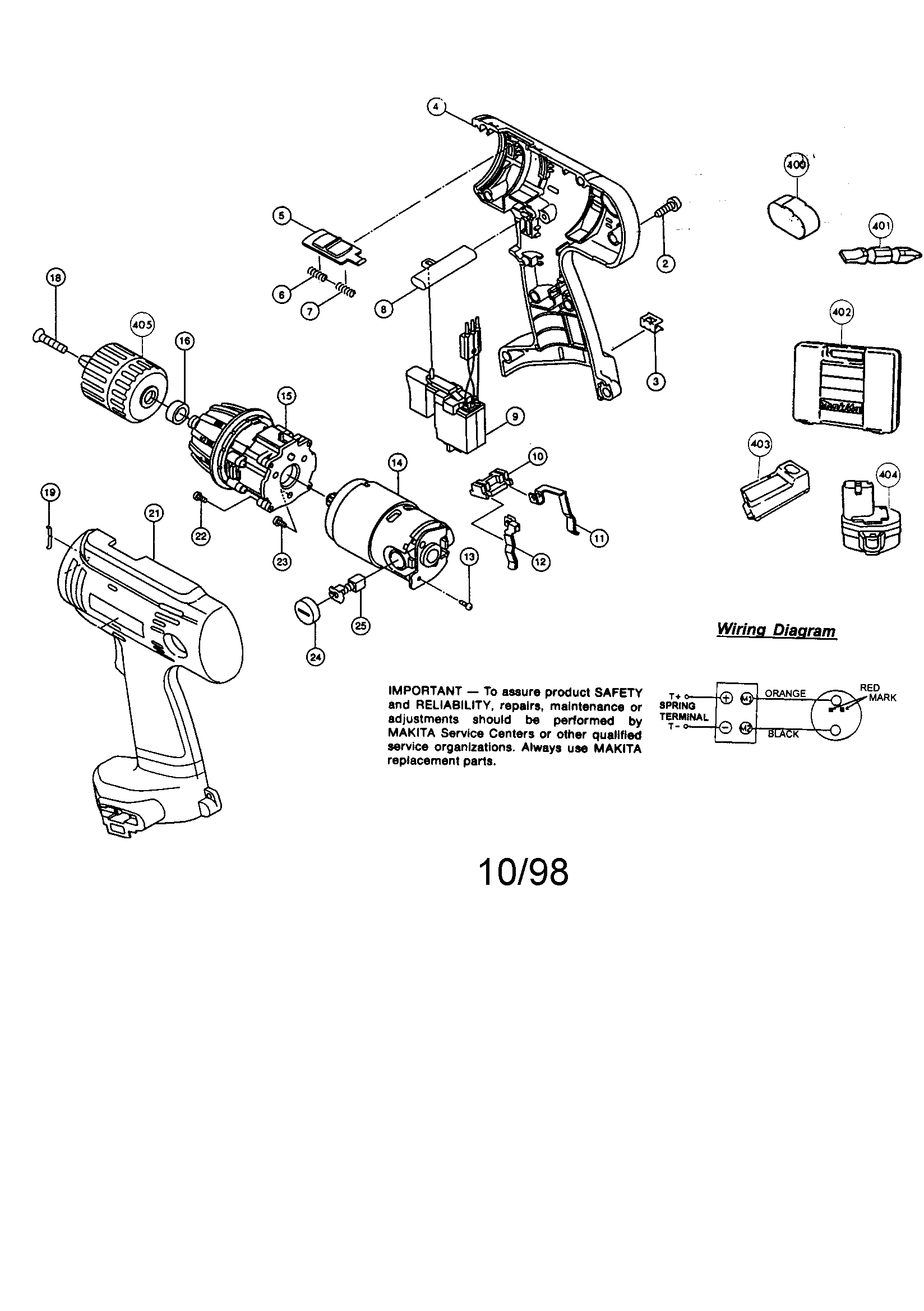 3/8" cordless driver drill