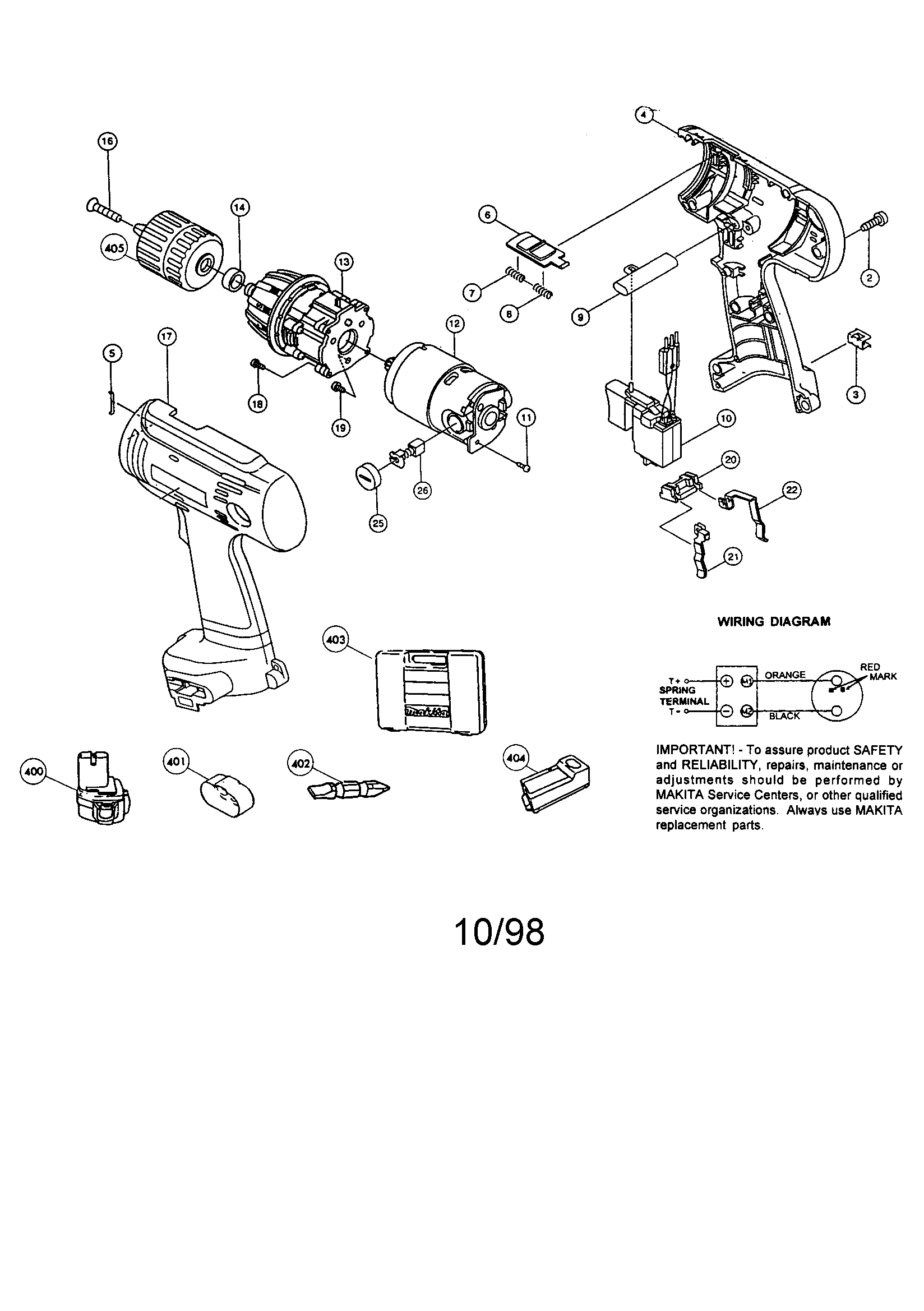 3/8" cordless driver drill