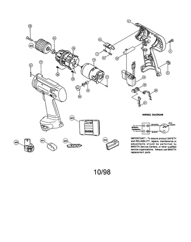 3/8" cordless driver drill