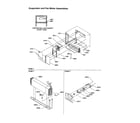 Amana TX21VE-P1301804WE evaporator and fan motor assemblies diagram
