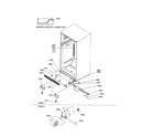 Amana TX21VE-P1301804WE ladders/lower cabinet/rollers diagram